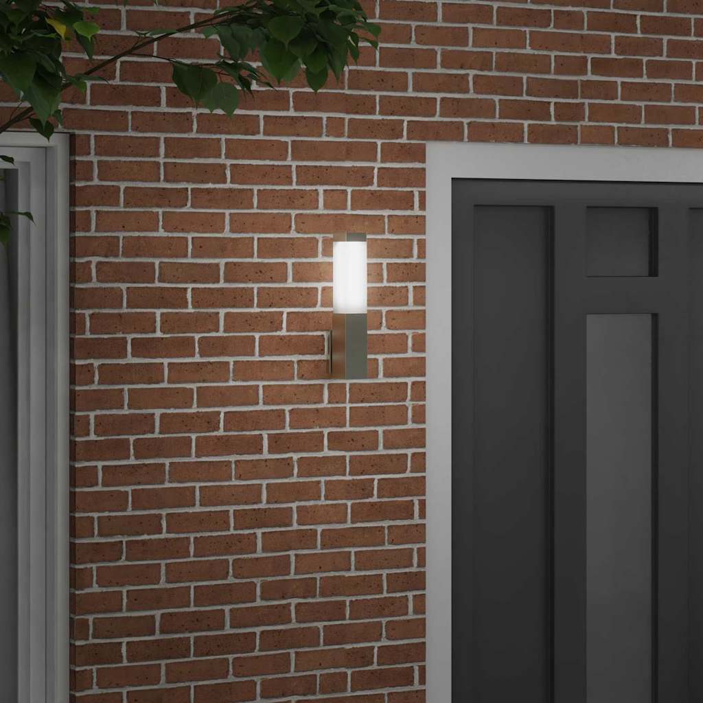 Lampada da parete per esterni Argento 10.5 x 6 x 35 cm