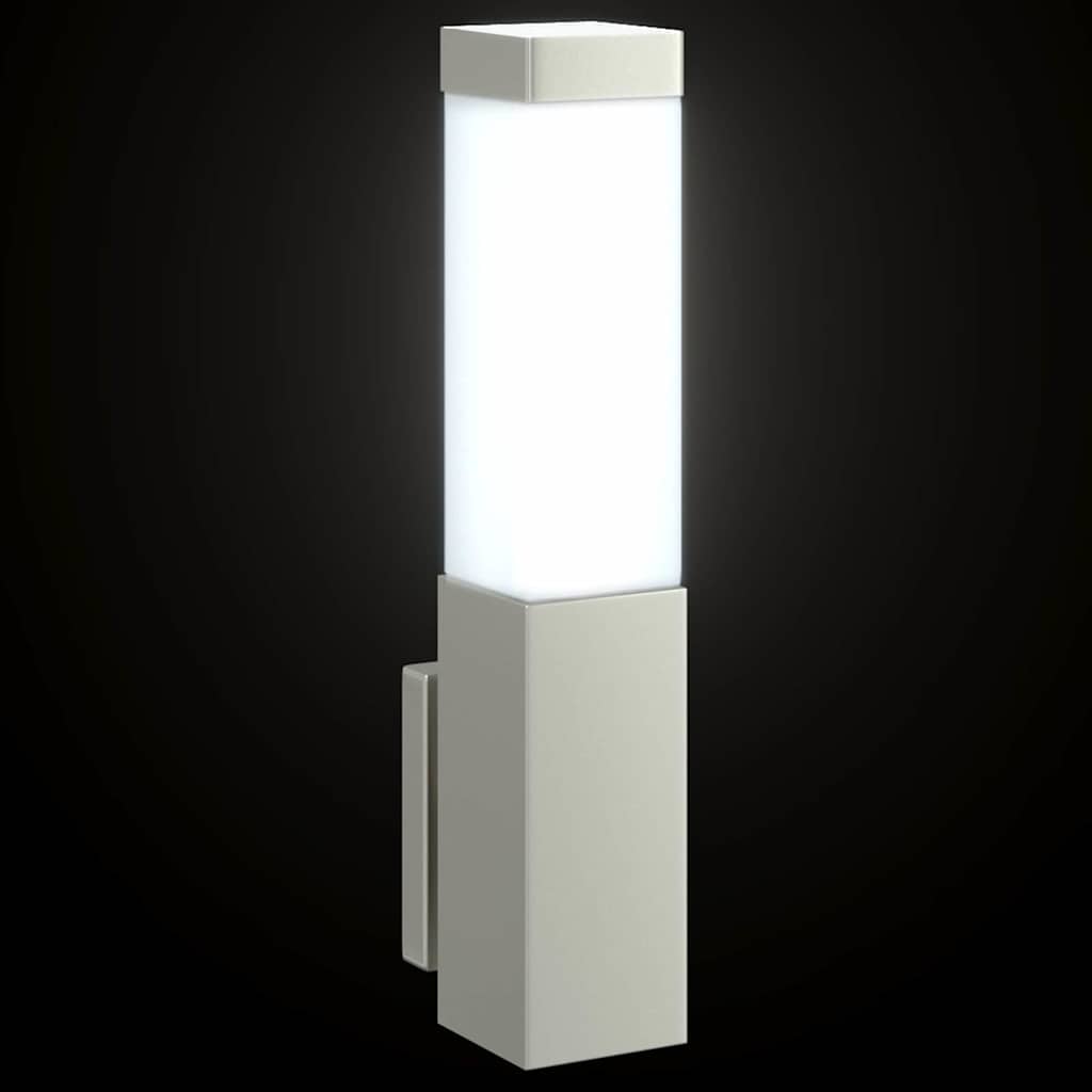 Lampada da parete per esterni Argento 10.5 x 6 x 35 cm