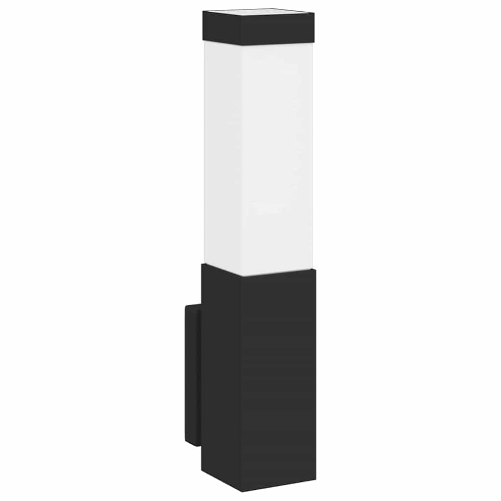Lampada da parete per esterni Nero 10.5 x 6 x 35 cm