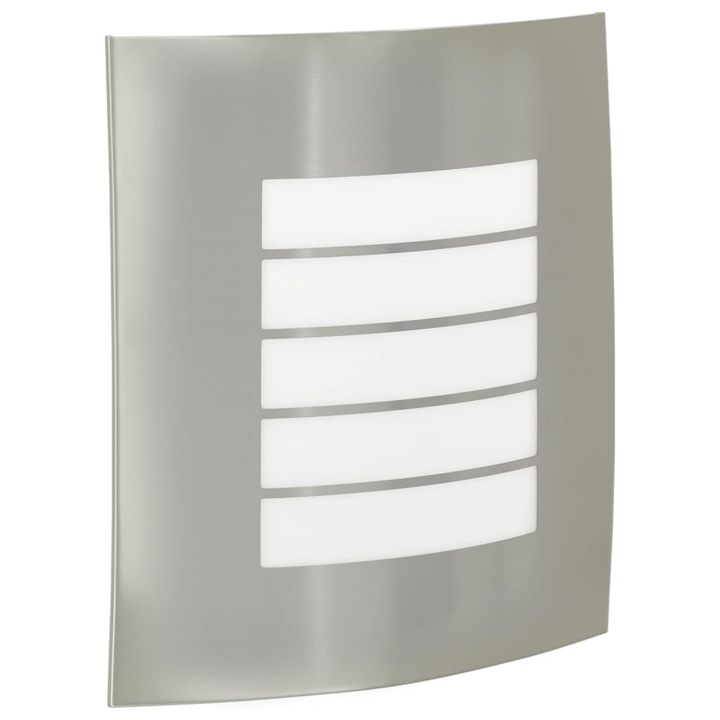Lampade da Parete Esterne 2 pcs Argento 23.5 x 10.5 x 26 cm