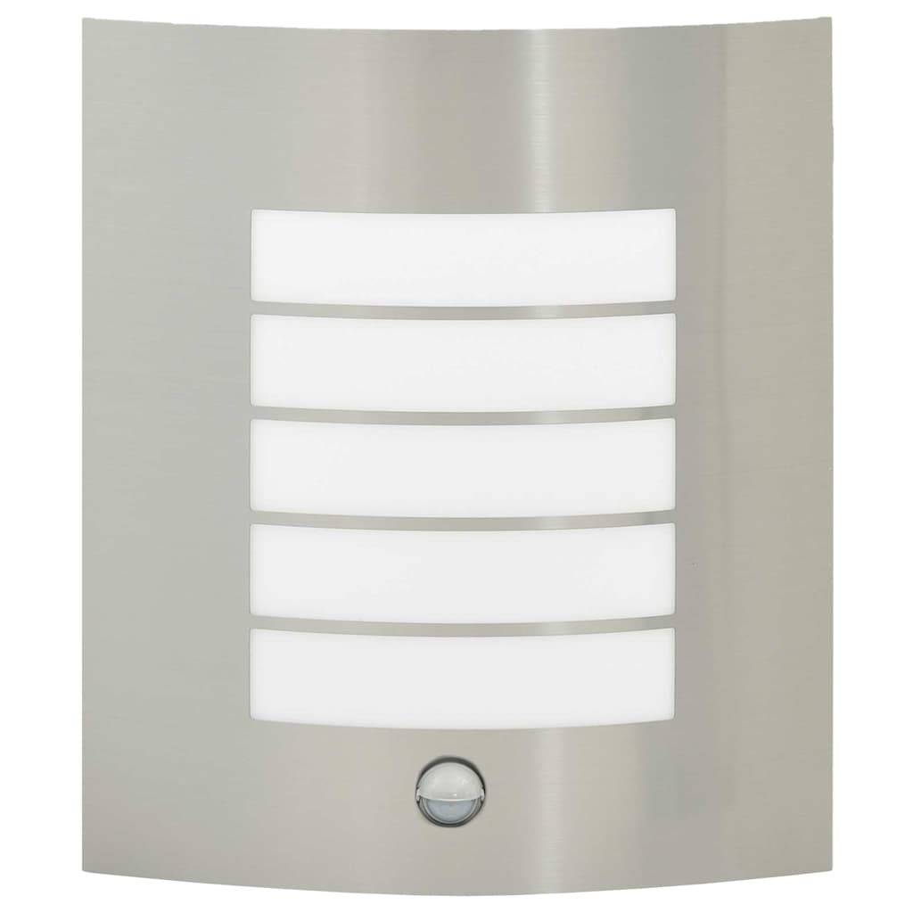 Lampada da parete per esterni 2 pcs Argento 23.5 x 10.5 x 26 cm