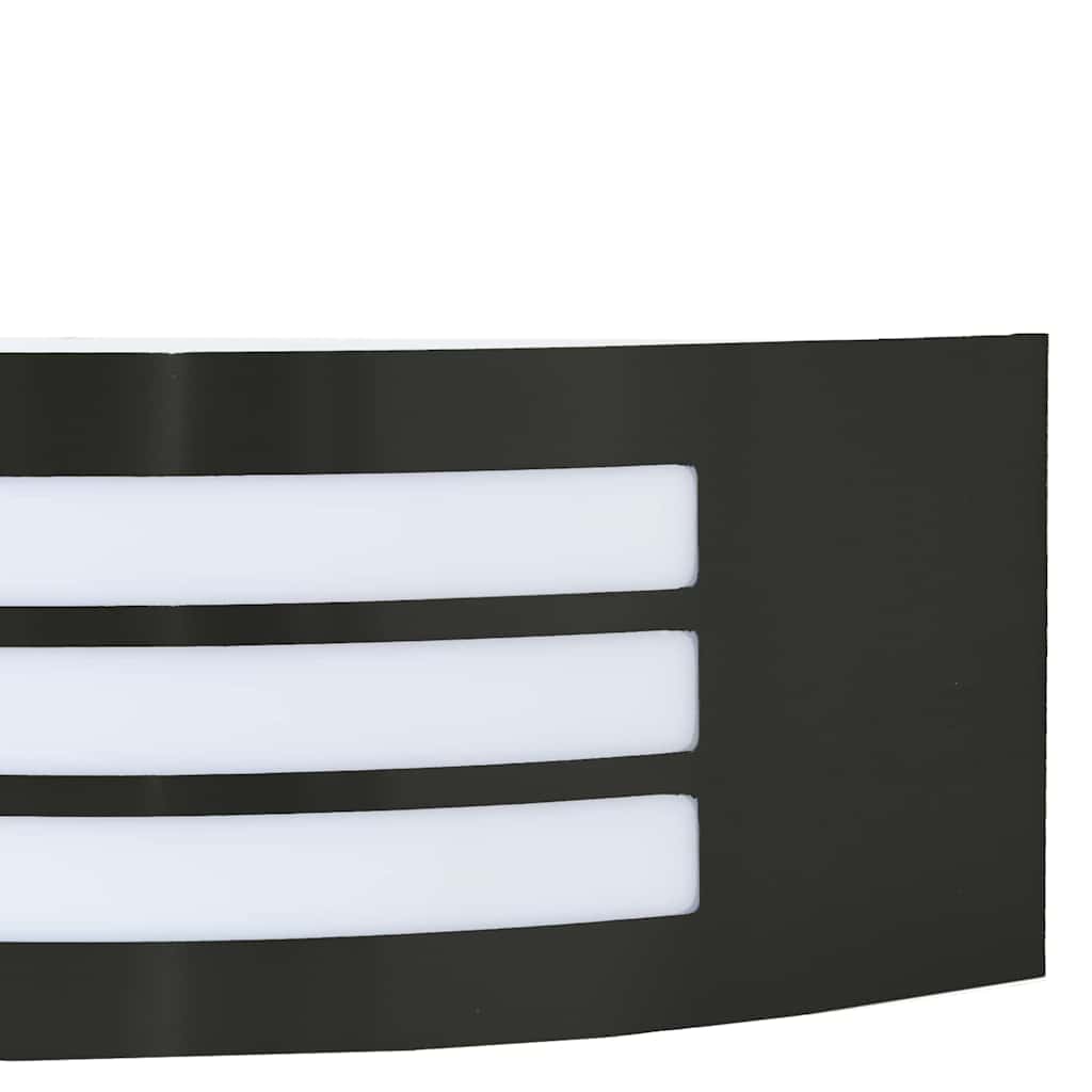 Lampade da Parete Esterne 2 pcs Nero 32 x 10 x 10 cm