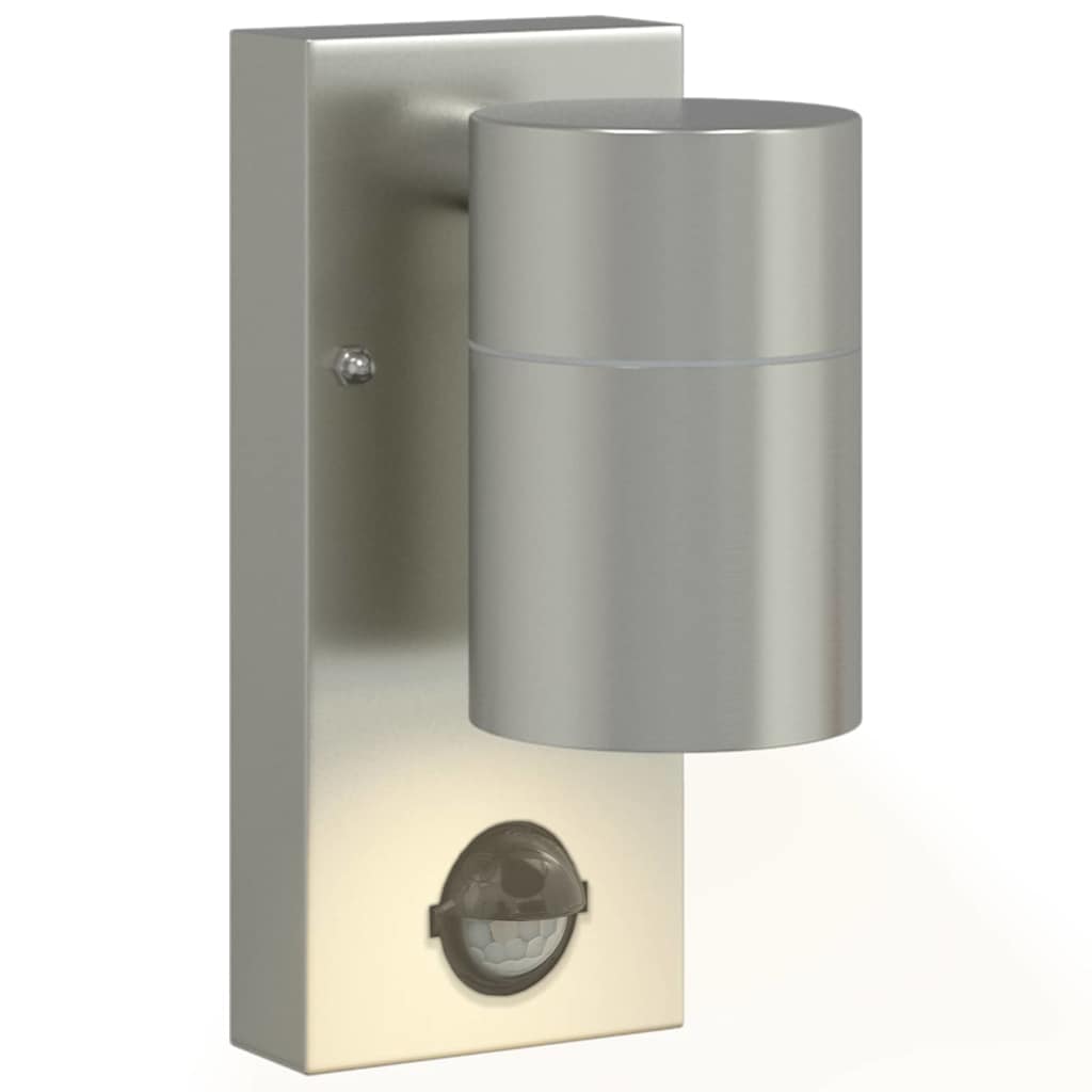 Lampade da Parete Esterne 2 pcs Argento 6.5 x 10.5 x 16 cm