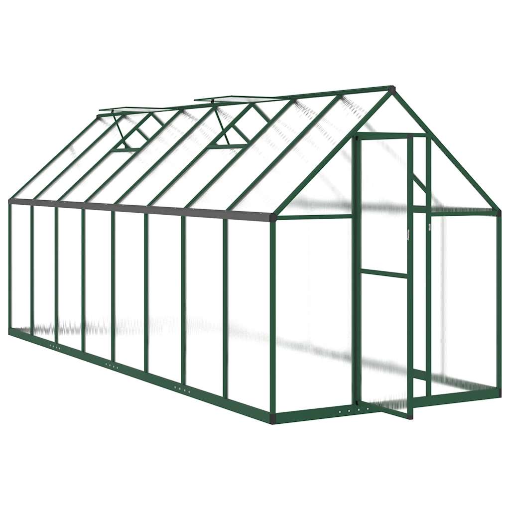 Telaio Serra con Base Verde 445x169x195 cm in Alluminio - homemem39
