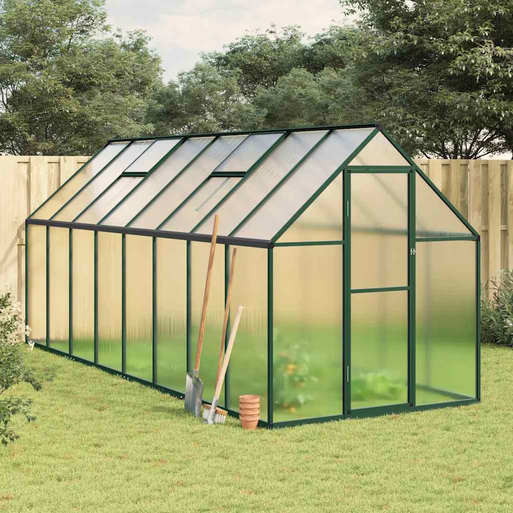 Telaio Serra con Base Verde 445x169x195 cm in Alluminio - homemem39