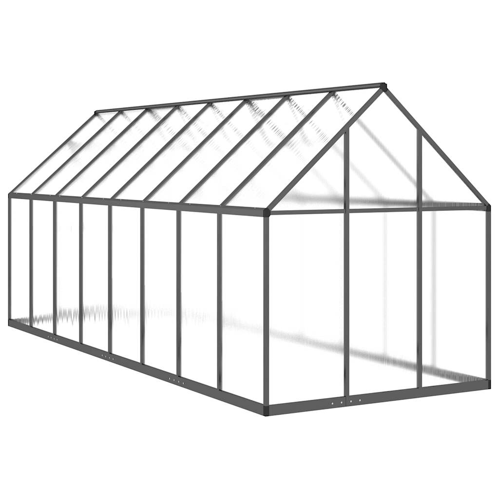 Telaio Serra con Base Antracite 445x169x195 cm in Alluminio - homemem39