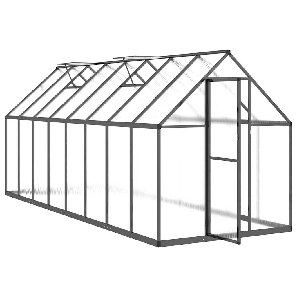 Telaio Serra con Base Antracite 445x169x195 cm in Alluminio - homemem39