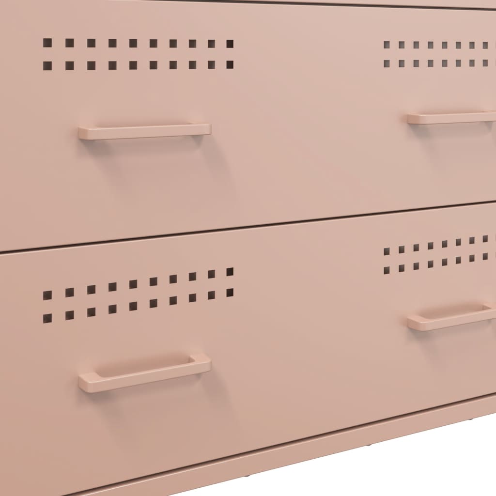 Credenza Rosa 68x39x89 cm in Acciaio | homemem39