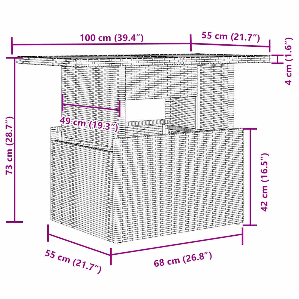 Set Divano da Giardino 8pz con Cuscini Grigio Chiaro Polyrattan | homemem39