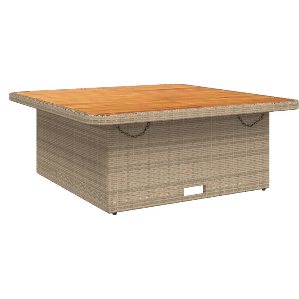 Set Divani da Giardino 5 pz con Cuscini in Polyrattan Beige