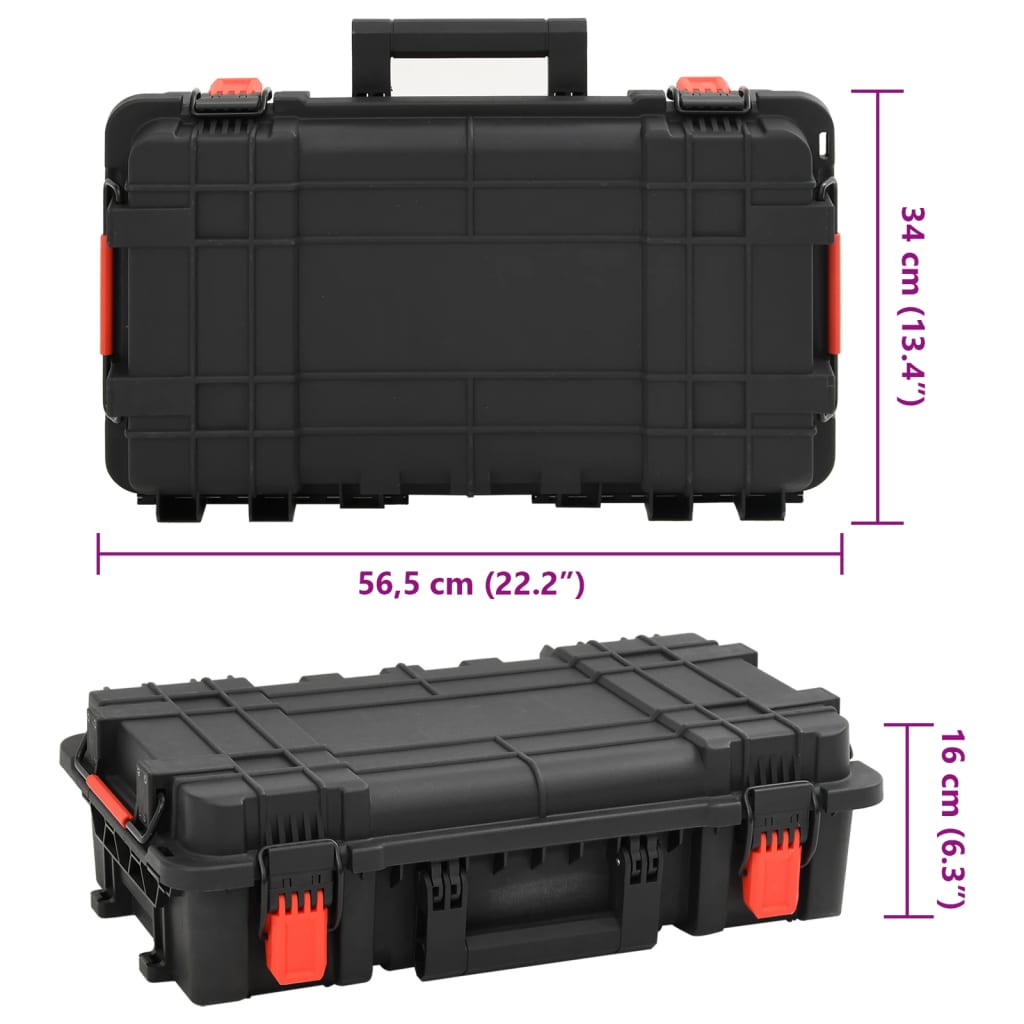 Valigetta da Volo Portatile Nera 56,5x34x16 cm in PP | homemem39
