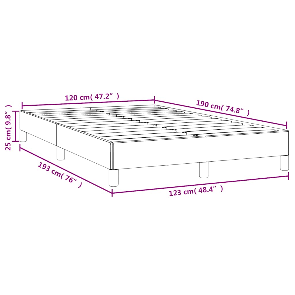 Giroletto senza Materasso Verde Scuro 120x190 cm Velluto | homemem39