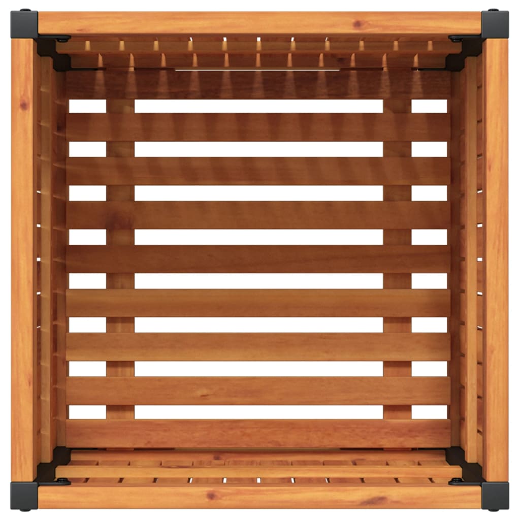 Fioriera da Giardino 45x45x44 cm in Legno Massello di Acacia - homemem39
