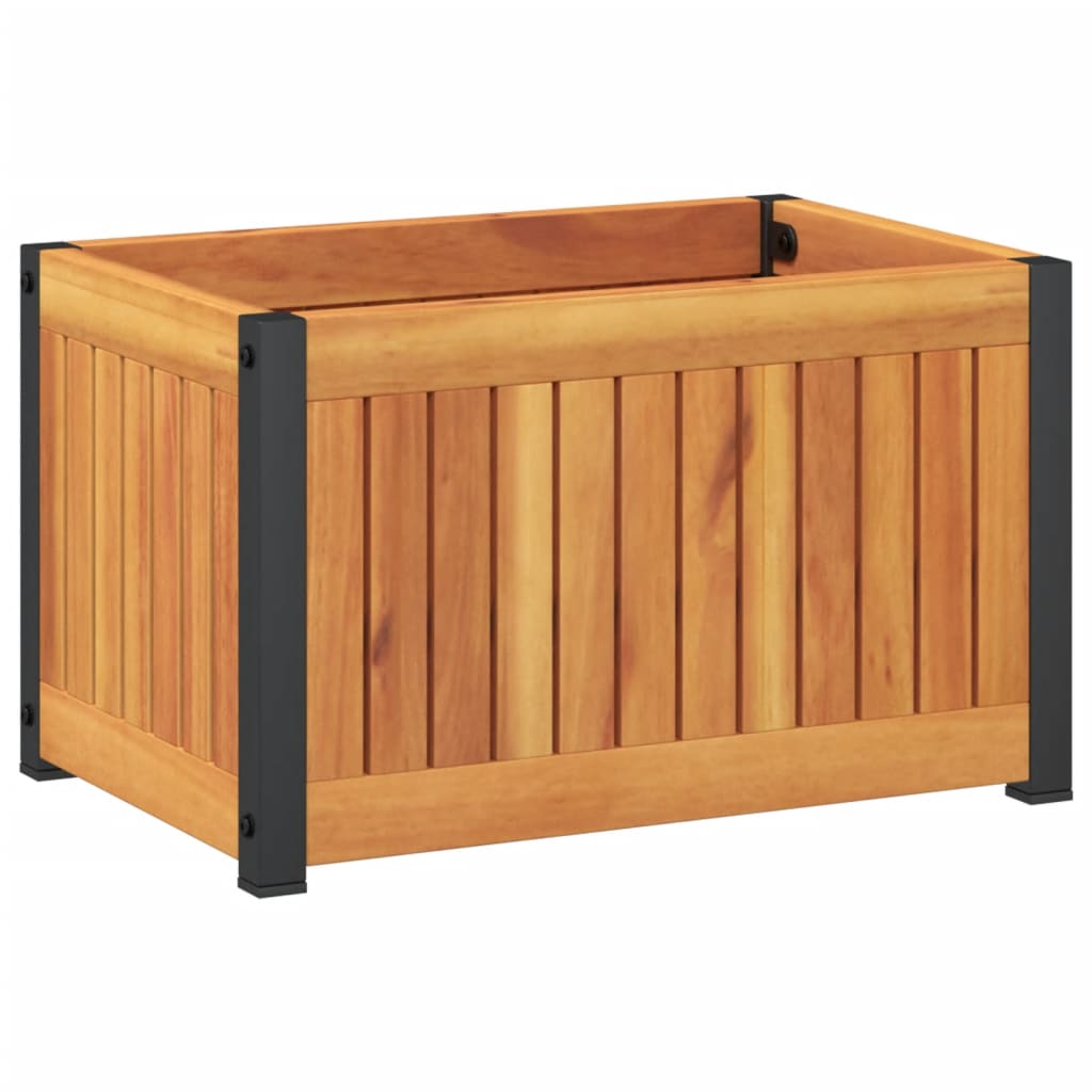 Fioriera da Giardino 45x30x27,5 cm in Legno Massello di Acacia - homemem39
