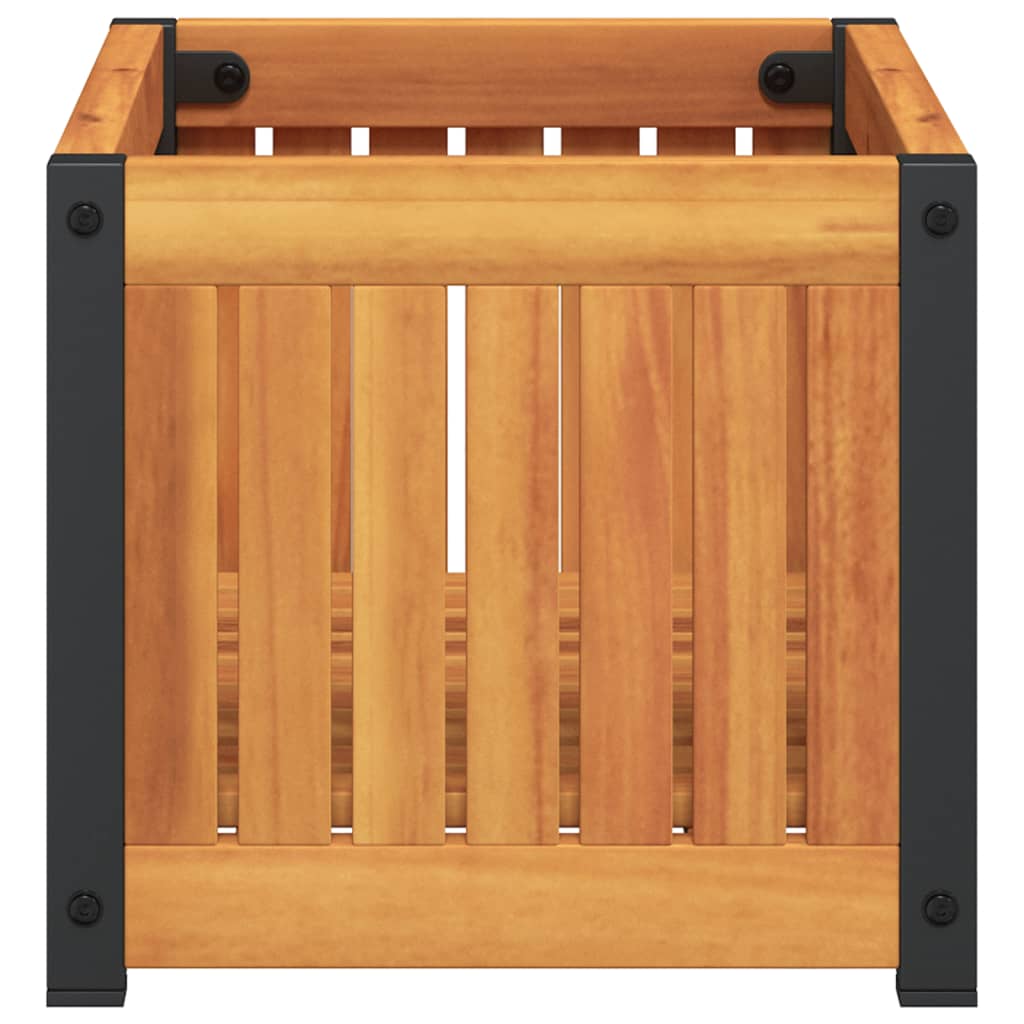 Fioriera da Giardino 45x30x27,5 cm in Legno Massello di Acacia - homemem39