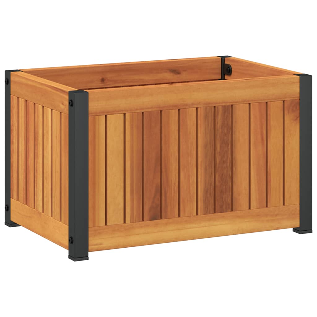 Fioriera da Giardino 45x30x27,5 cm in Legno Massello di Acacia - homemem39