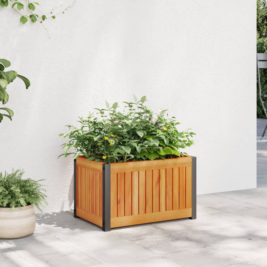 Fioriera da Giardino 45x30x27,5 cm in Legno Massello di Acacia - homemem39