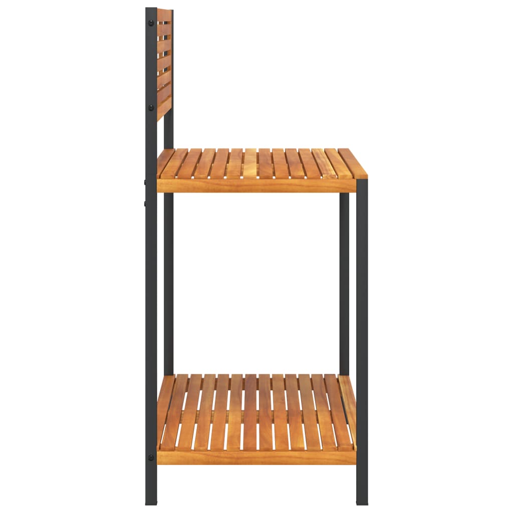 Tavolo da Invasatura 90x50x110 cm in Legno Acacia e Acciaio - homemem39