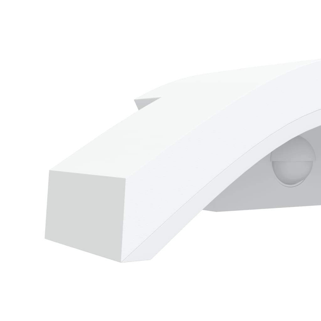 Applique con LED e Sensore 2 pz Bianche in Alluminio Pressofuso - homemem39