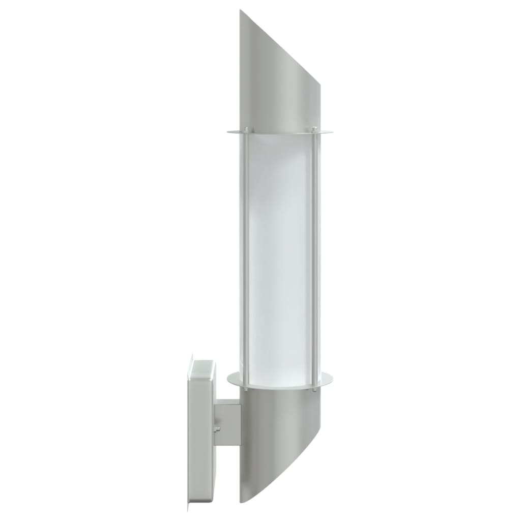 Applique da Esterno 2 pz Argento in Acciaio Inossidabile - homemem39