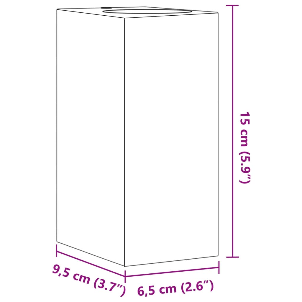 Applique da Parete per Esterni 2 pz Nere Alluminio Pressofuso - homemem39