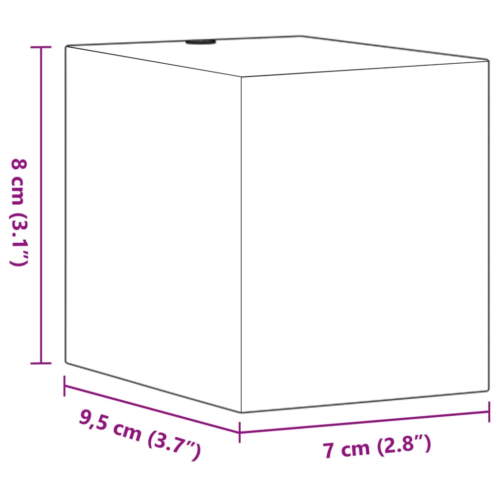 Applique da Parete per Esterni 2 pz Nere Alluminio Pressofuso | homemem39