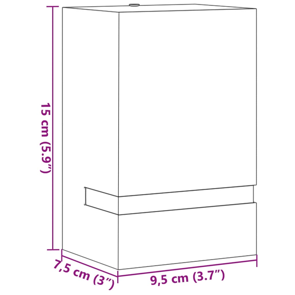 Applique da Esterno 2 pz Nere in Acciaio Inossidabile | homemem39