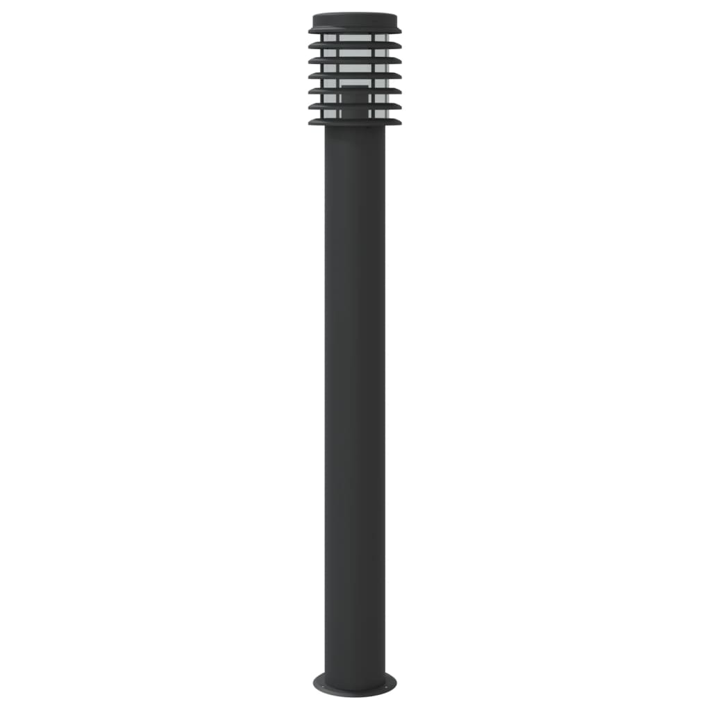 Lampada da Terra per Esterni Argento 110 cm in Acciaio Inox - homemem39