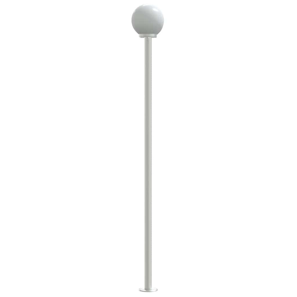 Lampade da Terra per Esterni 3pz Argento 215cm in Acciaio Inox - homemem39