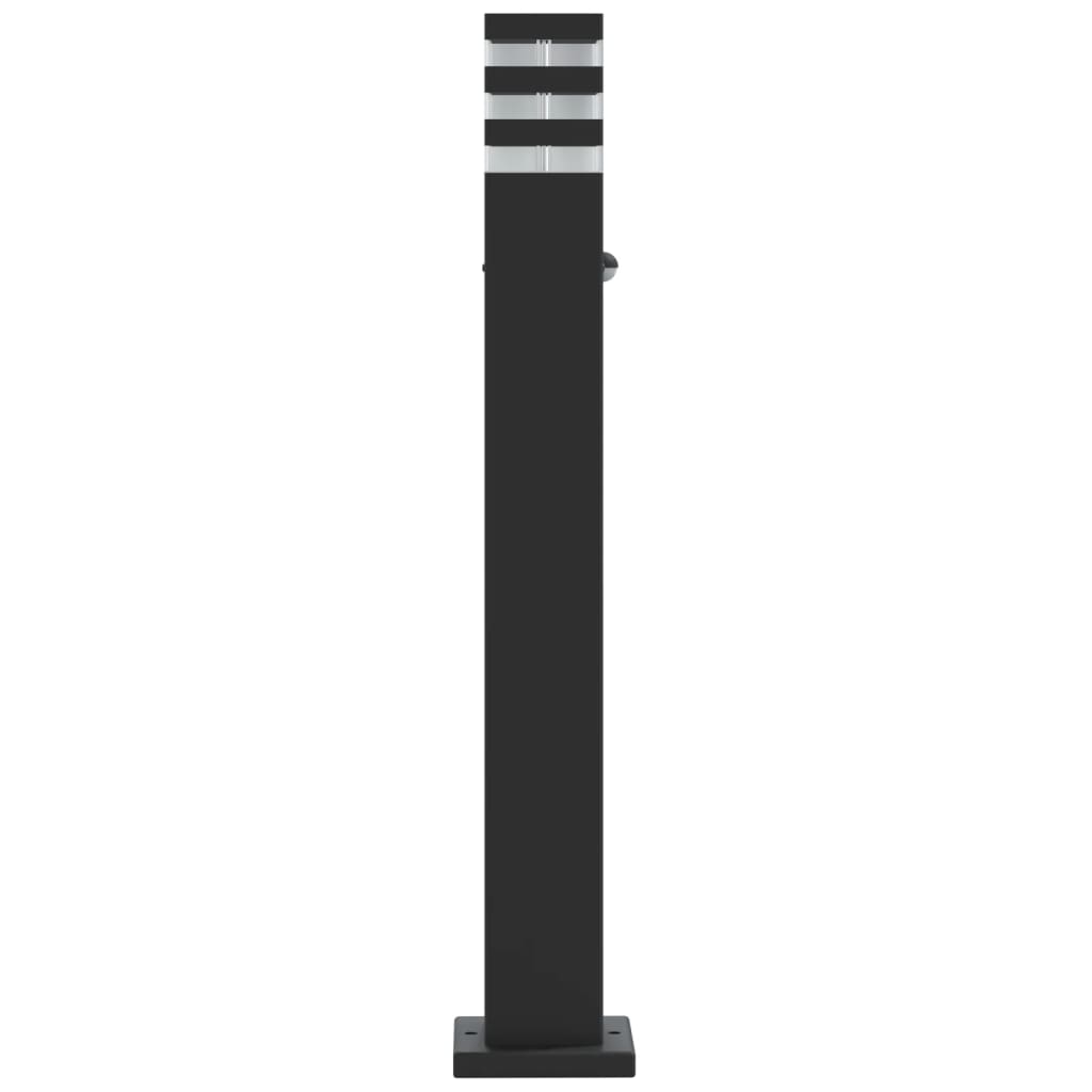 Outdoor Floor Lamp with Sensor Black 80cm in Aluminium