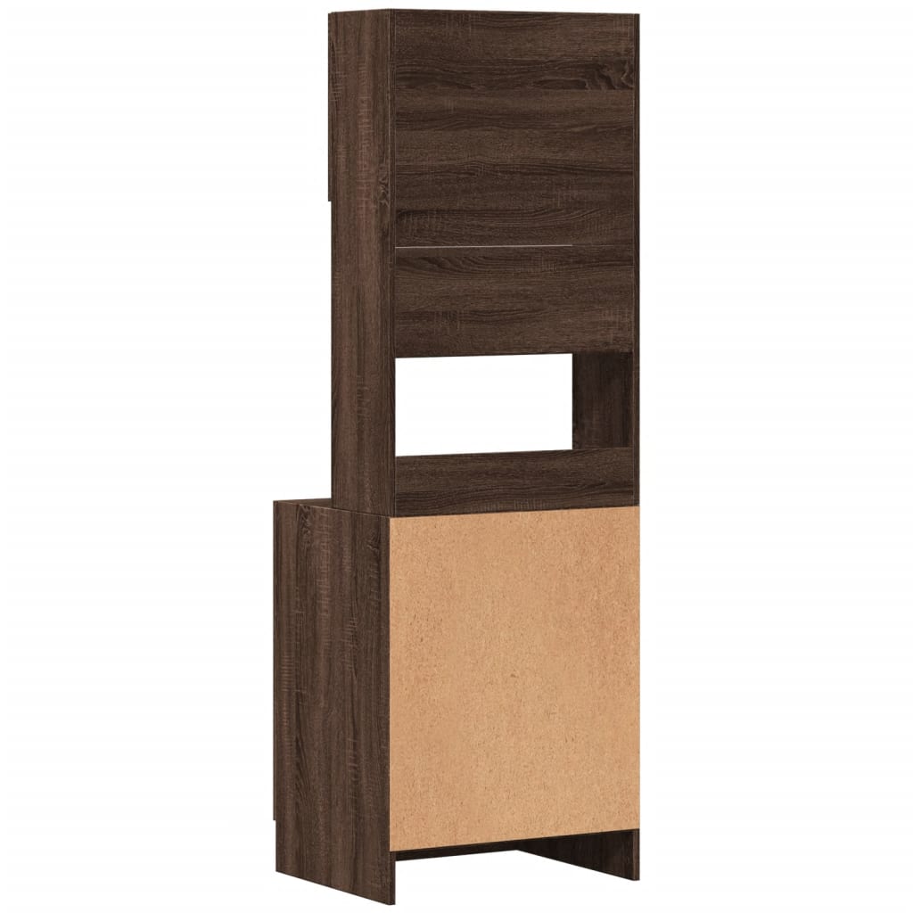 Mobile da Cucina Rovere Marrone 60x50x180 cm Legno Multistrato - homemem39