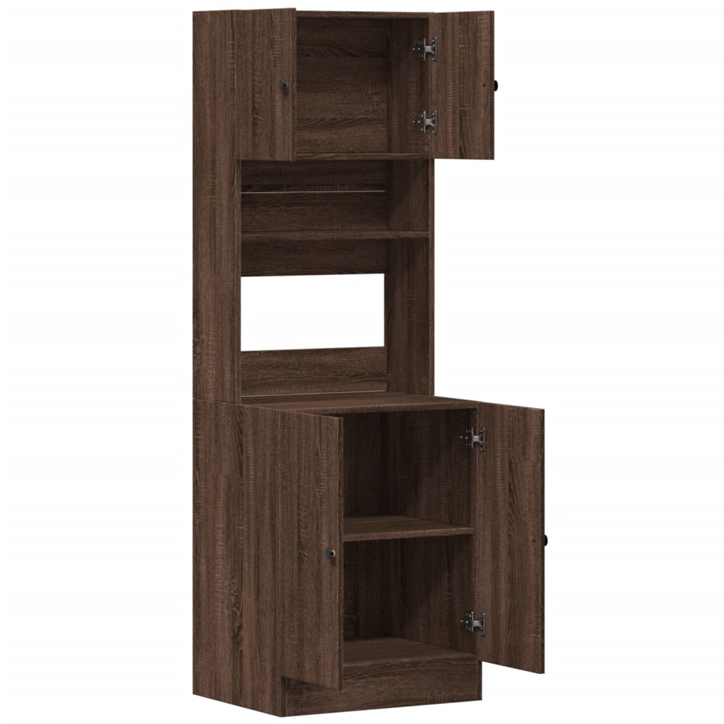 Mobile da Cucina Rovere Marrone 60x50x180 cm Legno Multistrato - homemem39