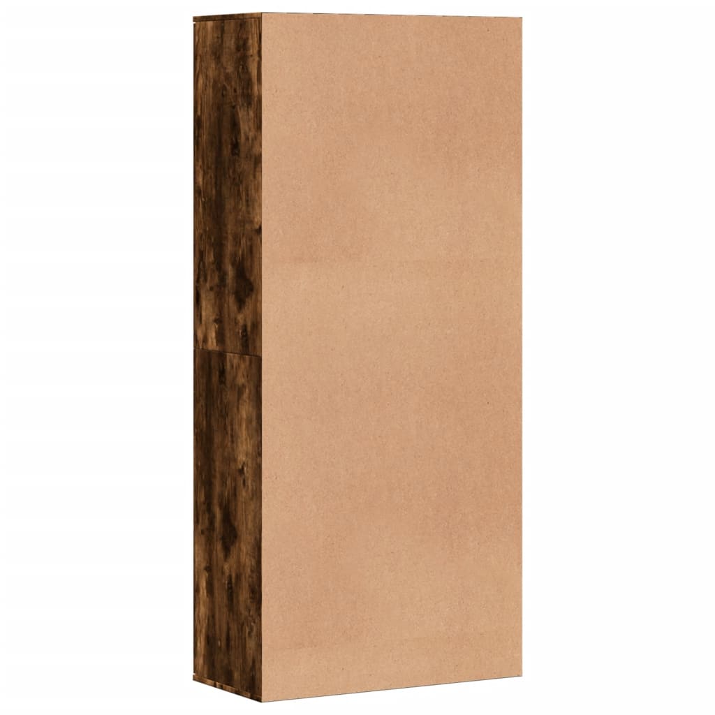 Scarpiera Rovere Fumo 80x39x178 cm in Legno Multistrato - homemem39