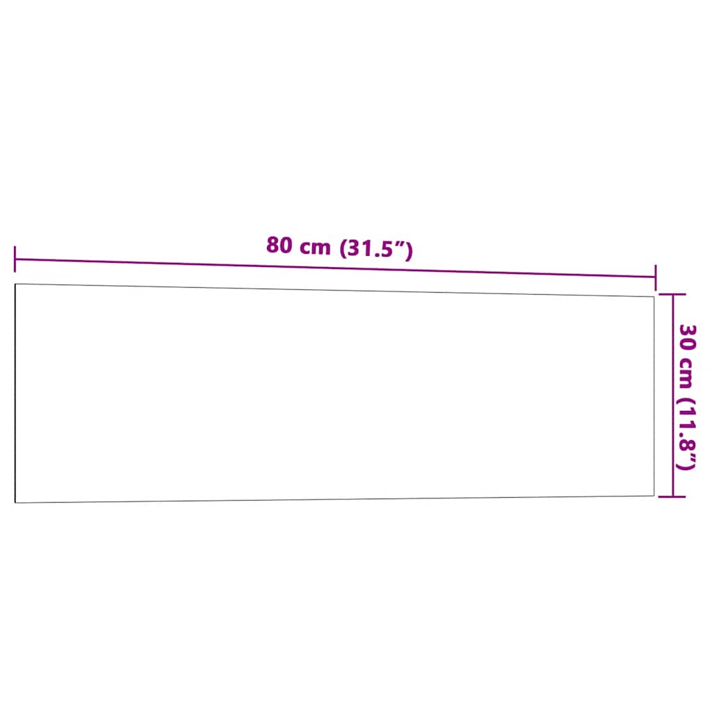 Lavagna Magnetica a Parete Bianca 80x30 cm Vetro Temperato | homemem39