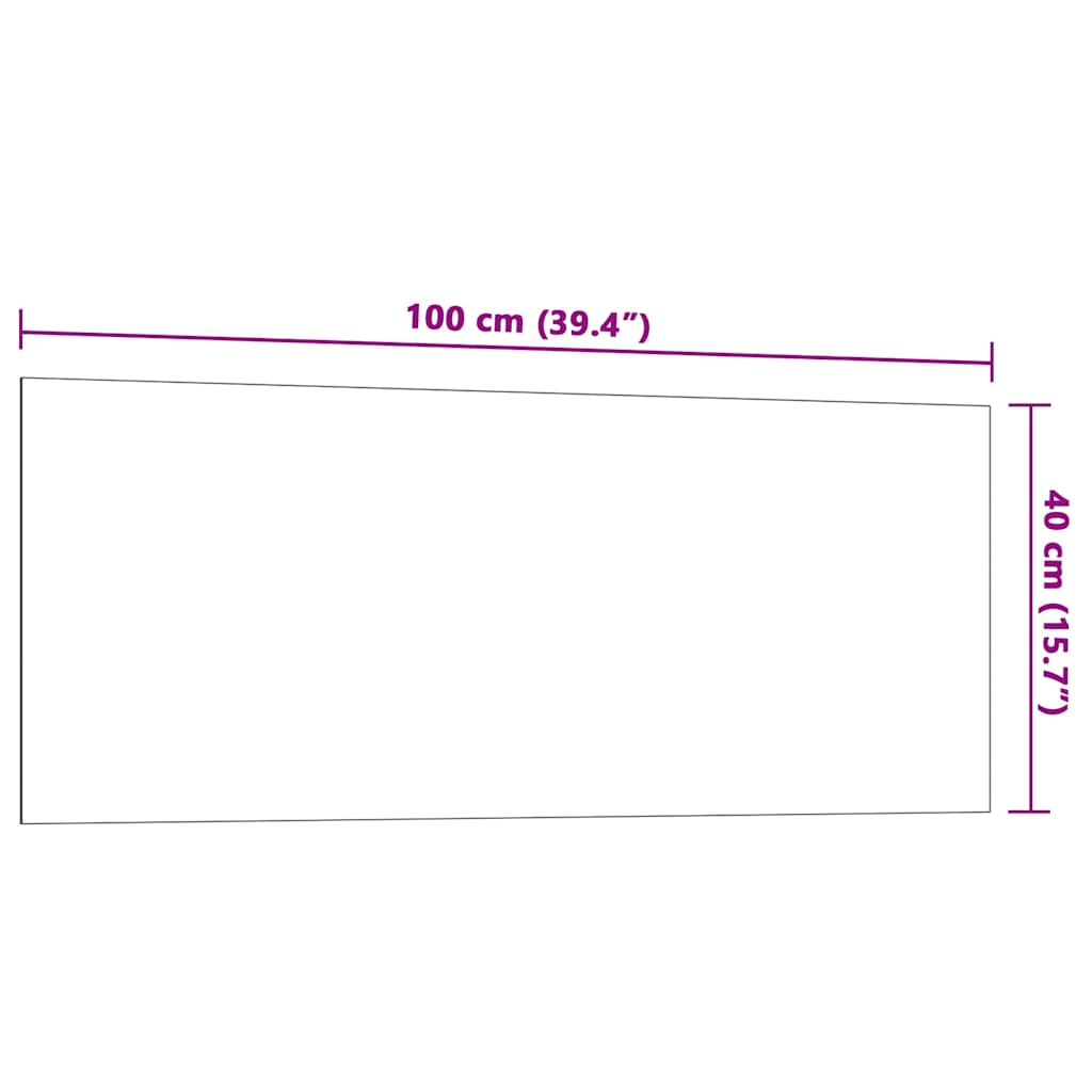Lavagna Magnetica a Parete Bianca 100x40 cm Vetro Temperato