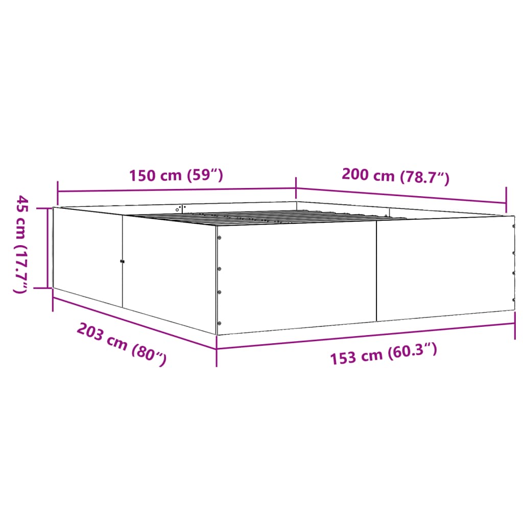 Giroletto Rovere Fumo 150x200 cm in Legno Multistrato | homemem39