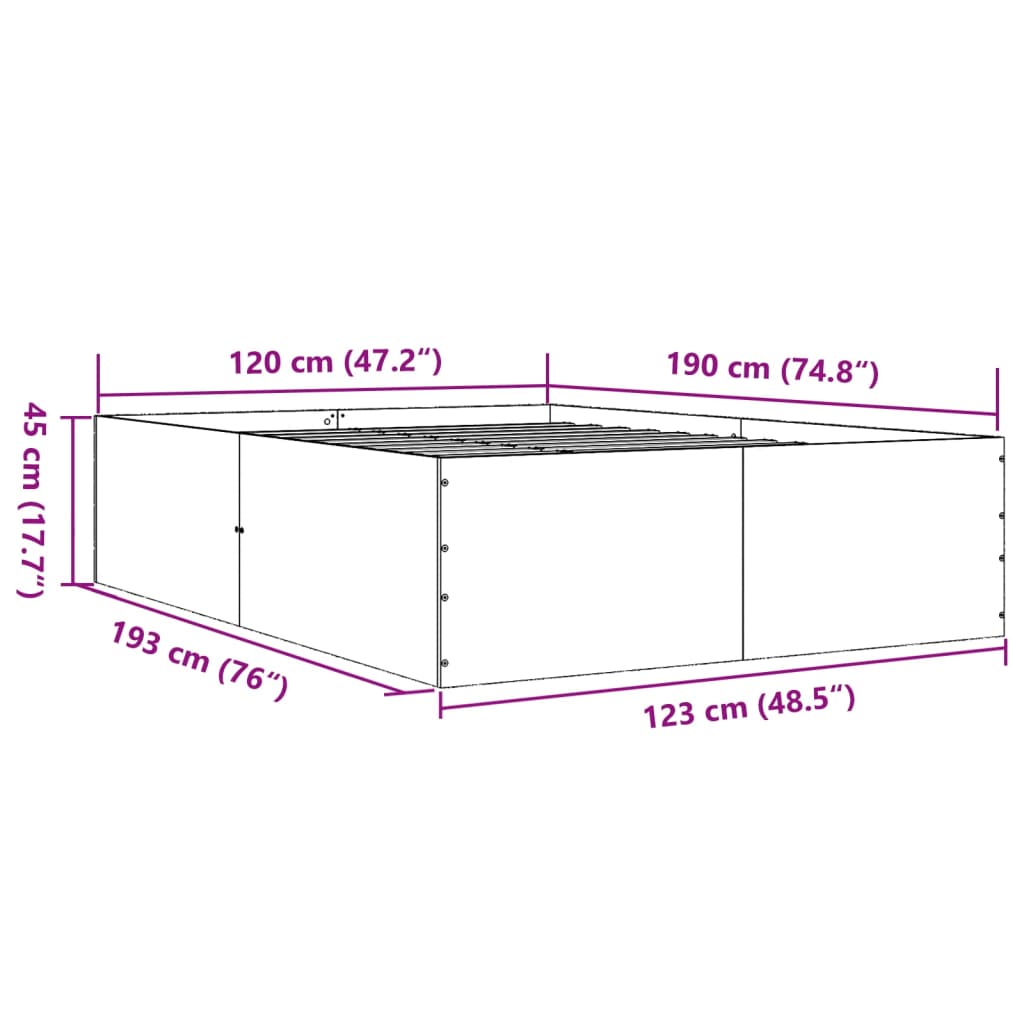Giroletto Rovere Fumo 120x190 cm in Legno Multistrato | homemem39