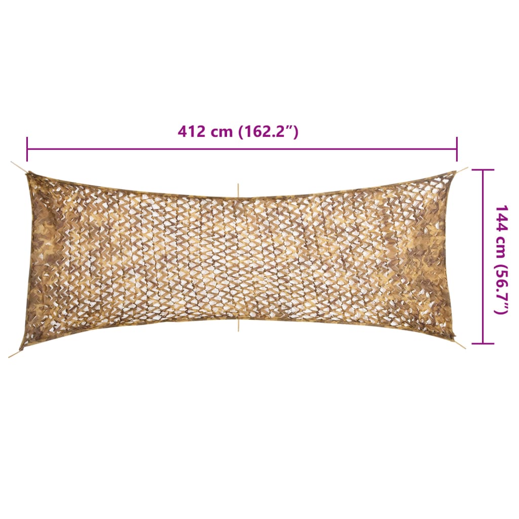 Rete Mimetica con Custodia di Conservazione 412x144 cm Sabbia | homemem39