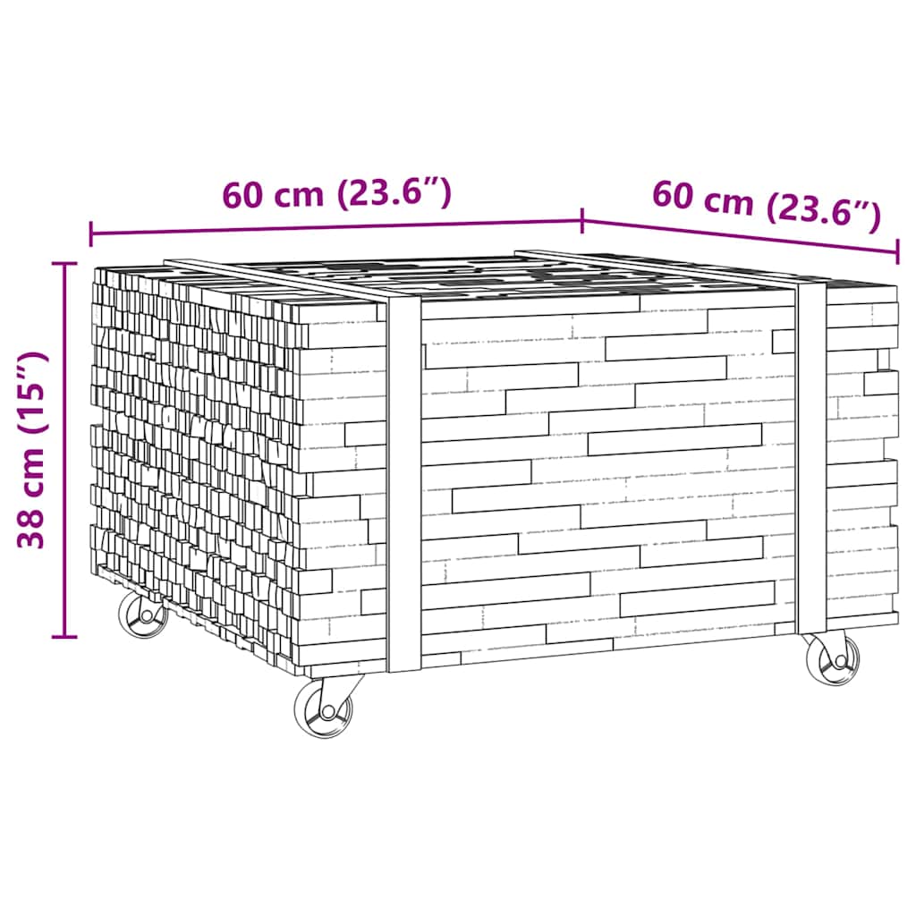 Tavolino da salotto Marrone 60 x 60 x 38 cm | homemem39