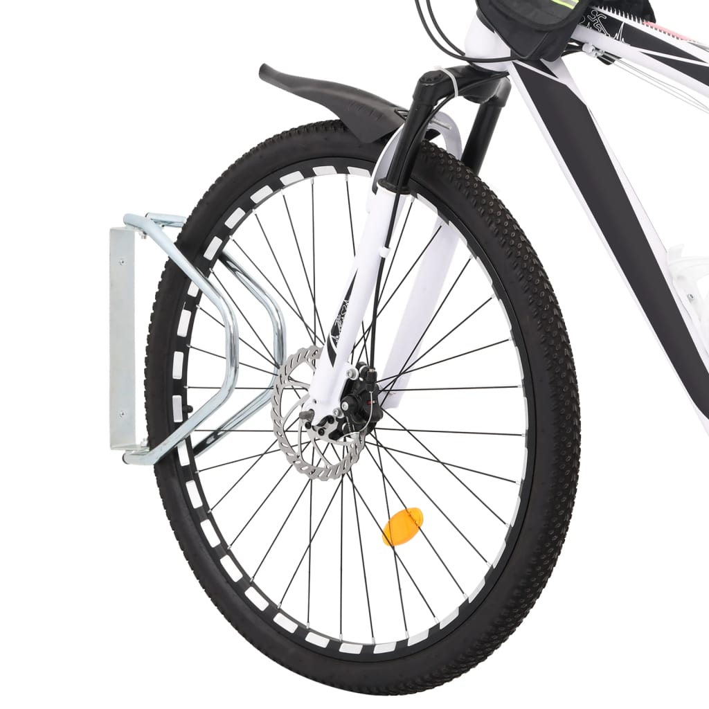 Supporto per Bici a Parete 2 pz in Acciaio Zincato - homemem39