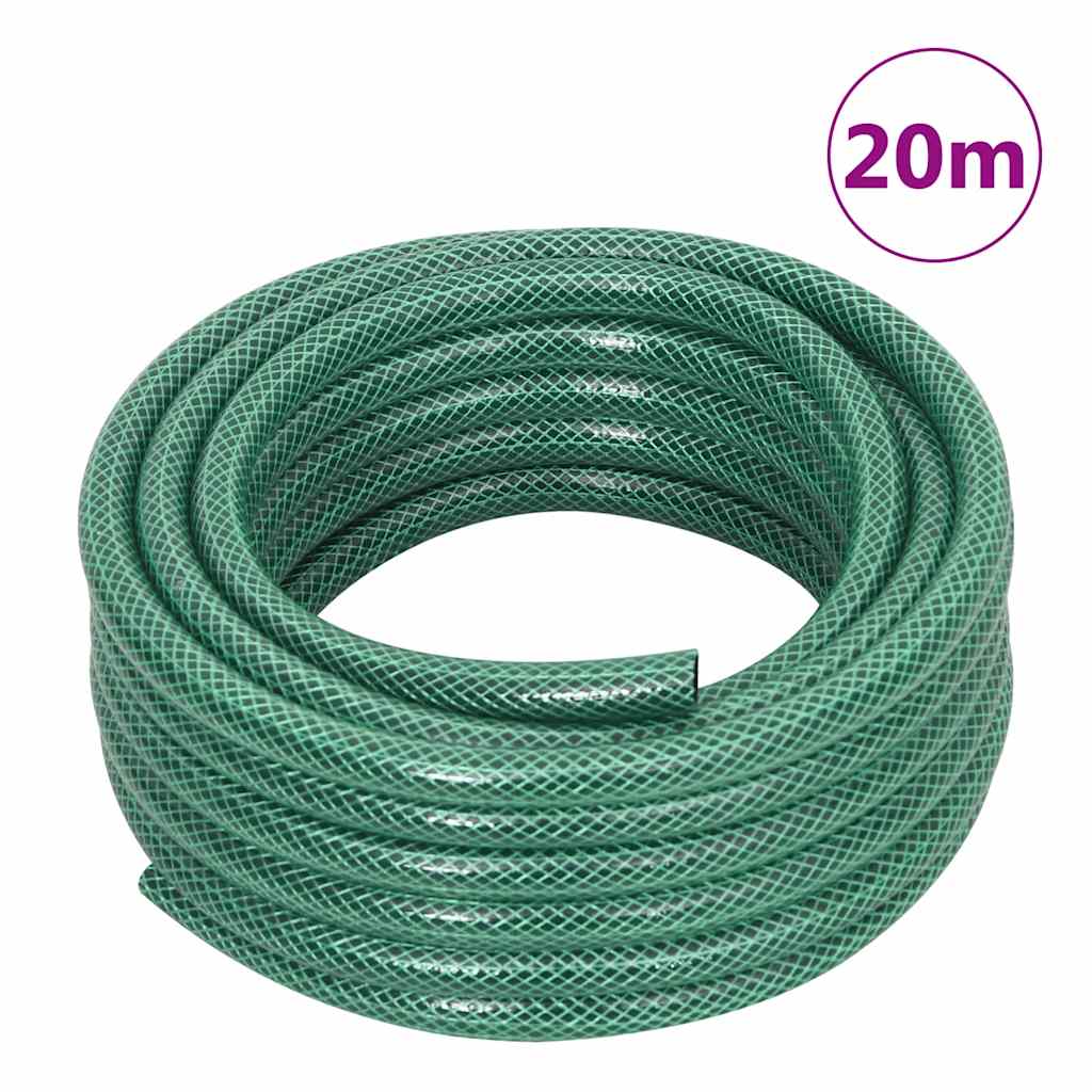 Avvolgitubo Autonomo Verde con Set Raccordi Tubo 0,5" 20 m PVC