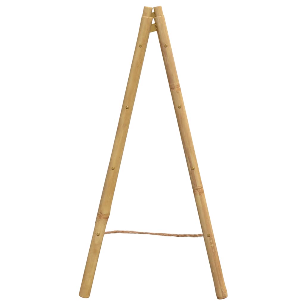 Scala Portasciugamani Doppia con 4 Pioli 90x50x100 cm in Bambù - homemem39