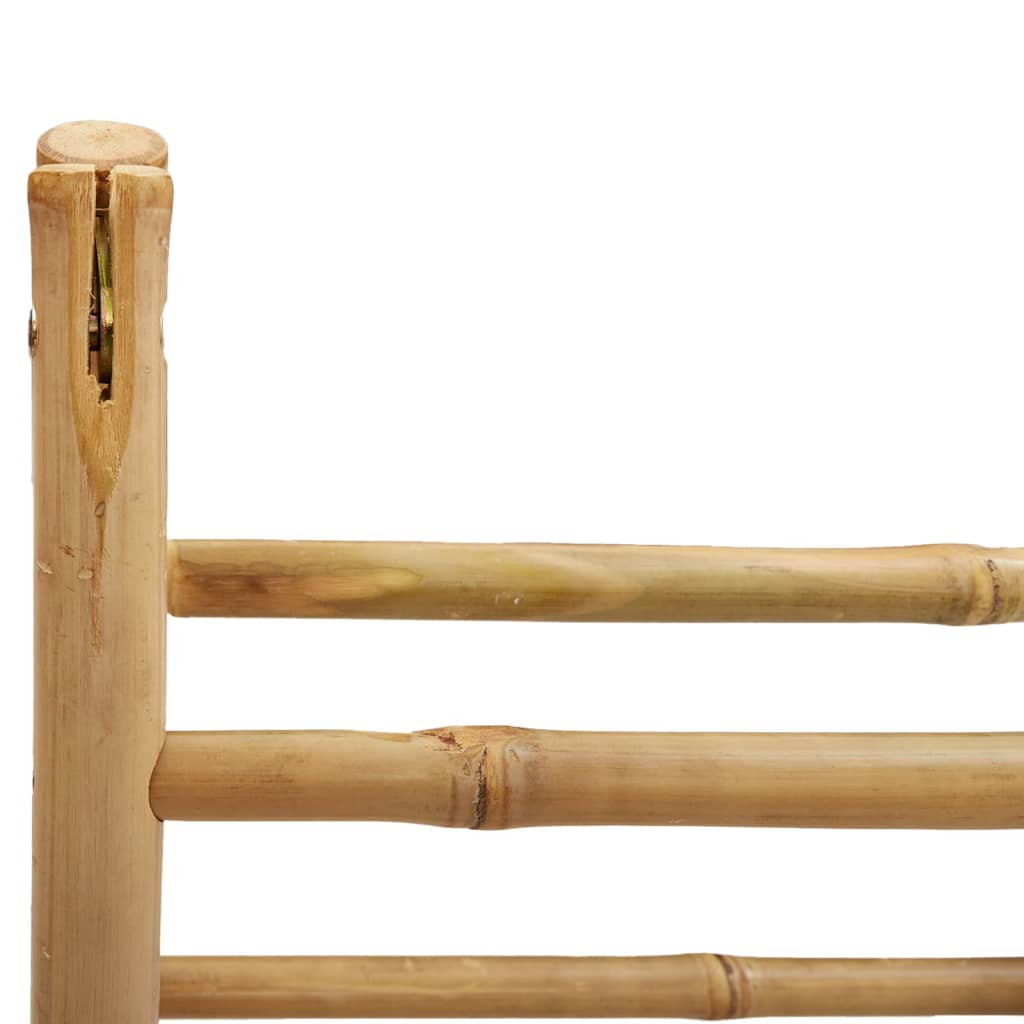 Scala Portasciugamani Doppia con 4 Pioli 90x50x100 cm in Bambù - homemem39