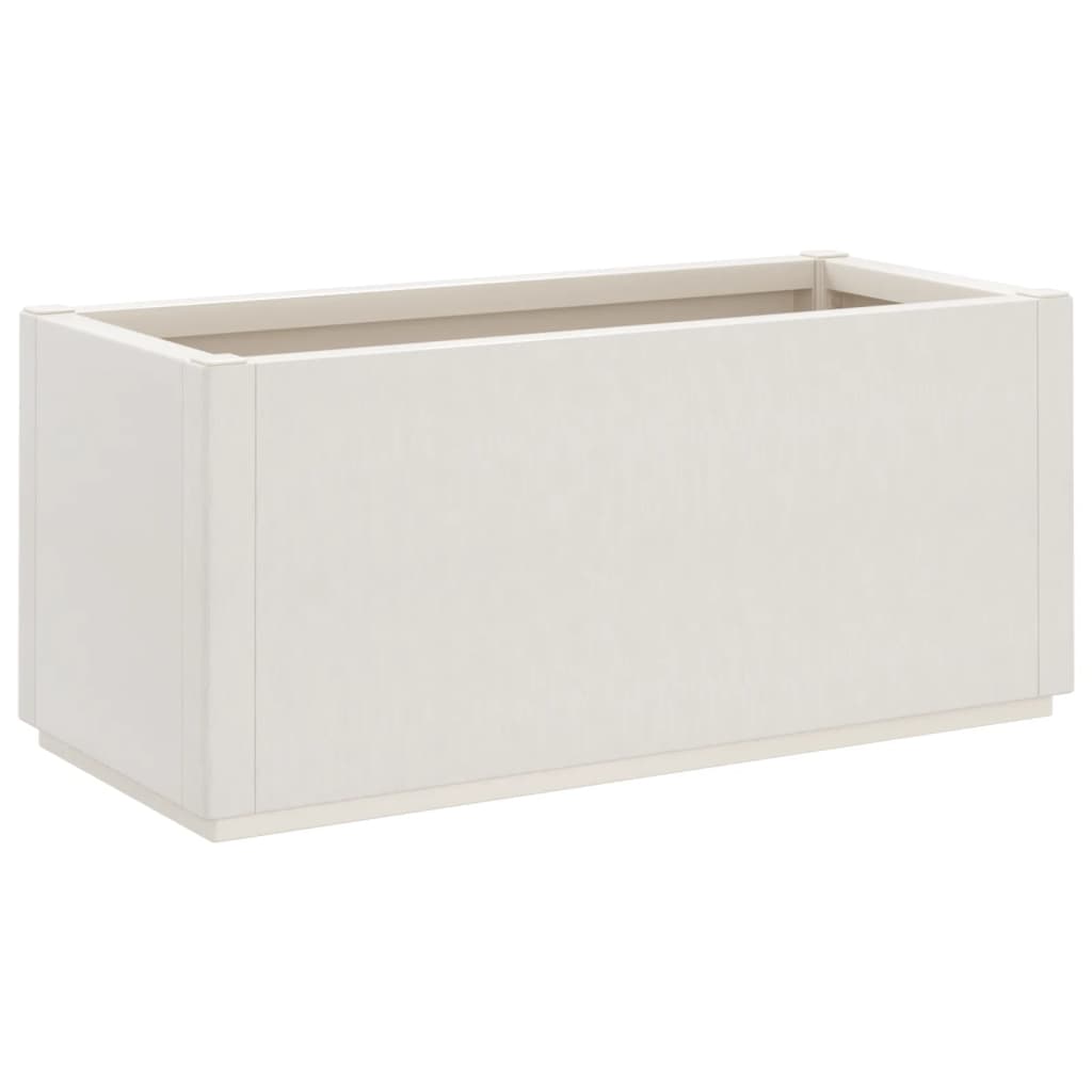 Fioriera da Giardino Bianca 80x36x35 cm in PP - homemem39