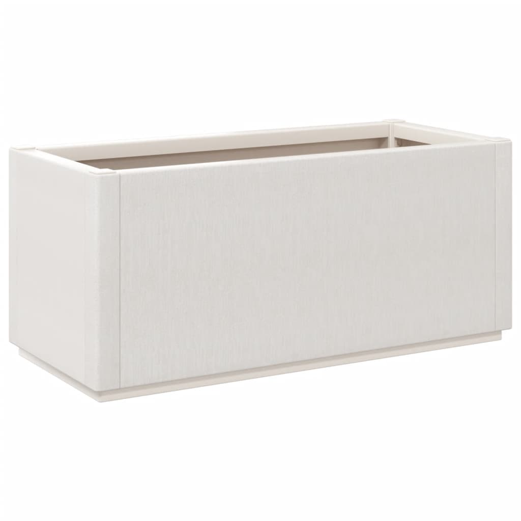 Fioriera da Giardino Bianca 80x36x35 cm in PP - homemem39