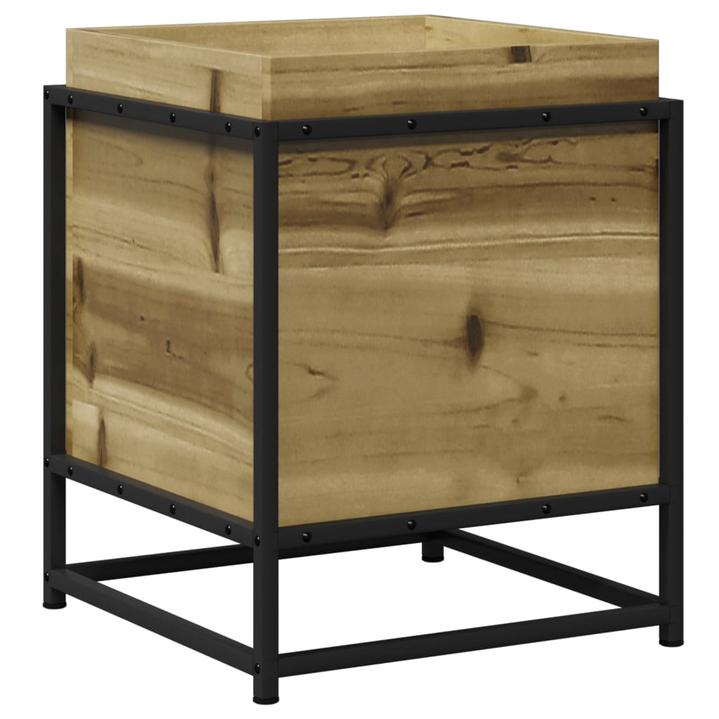 Fioriera da Giardino 40x40x50 cm in Legno di Pino Impregnato - homemem39