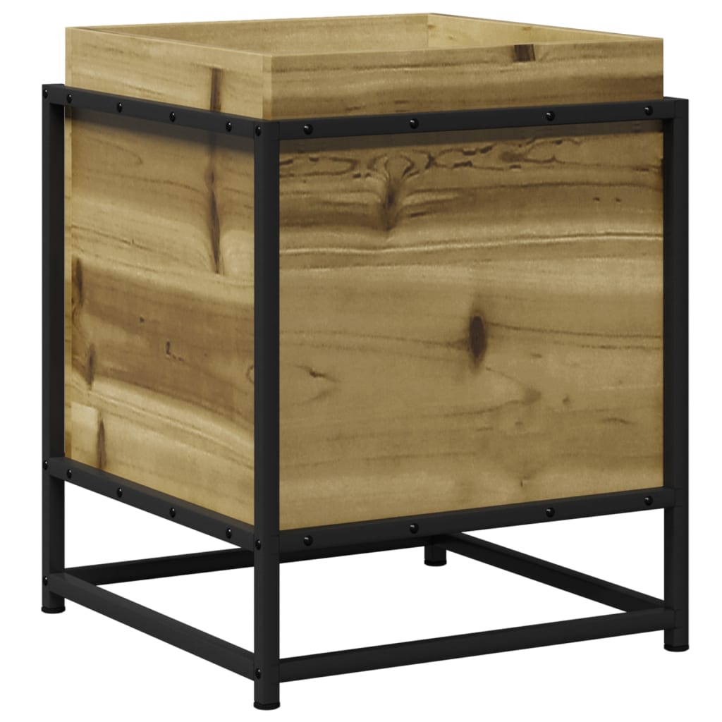 Fioriera da Giardino 40x40x50 cm in Legno di Pino Impregnato - homemem39