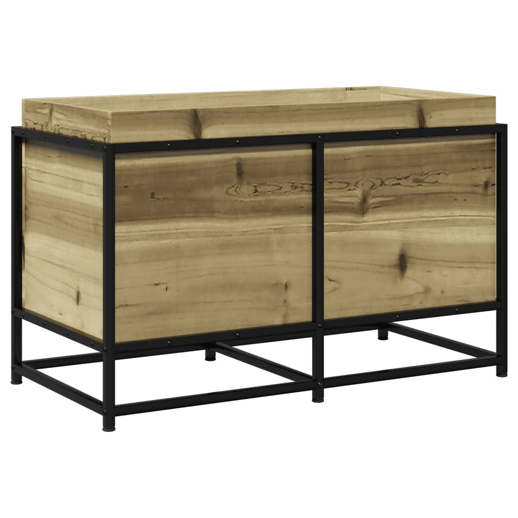 Fioriera da Giardino 80x40x50 cm in Legno di Pino Impregnato - homemem39