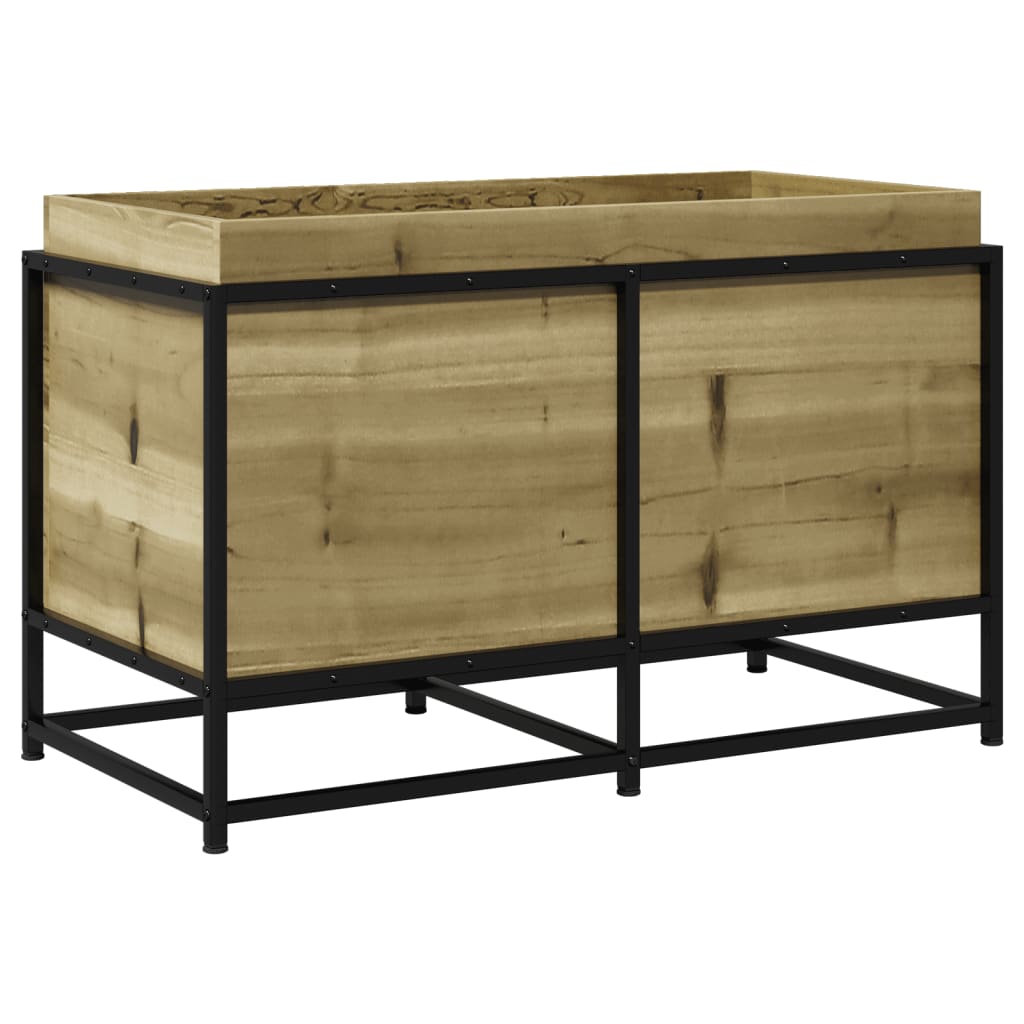 Fioriera da Giardino 80x40x50 cm in Legno di Pino Impregnato - homemem39