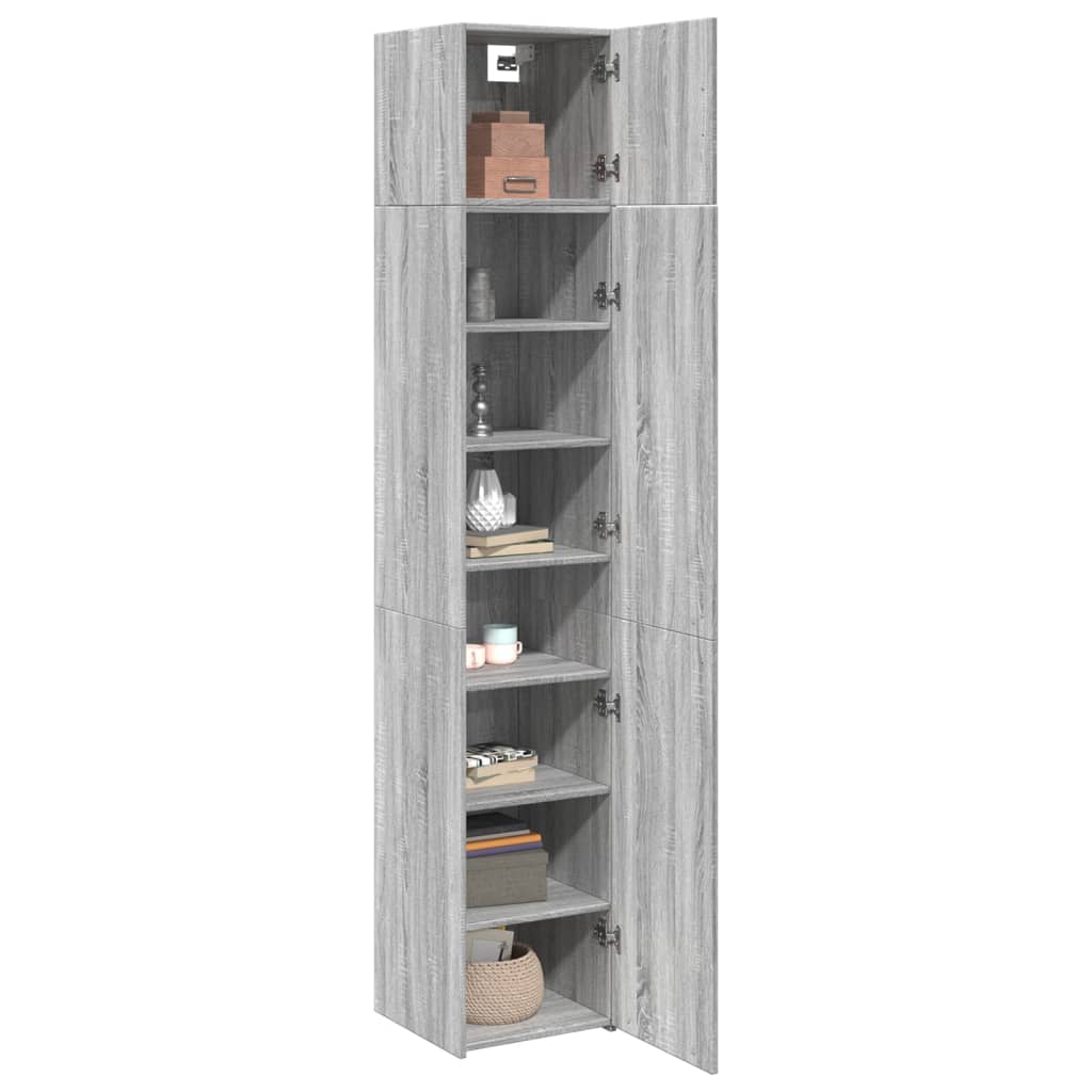 Mobile Sottile Grigio Sonoma 40x42,5x225 cm in Truciolato